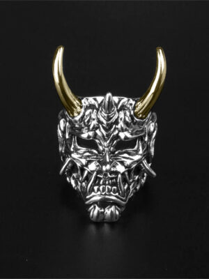 Ring Oni Mask Demon Head