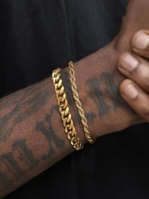 Bracelet Double Gold Plated