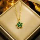 Necklace Fashion Gold Flower