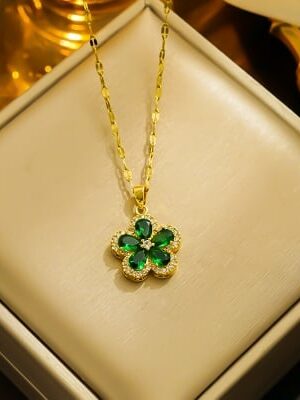 Necklace Fashion Gold Flower