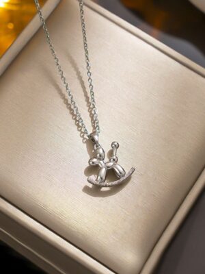Necklace Silver Ballon Dog