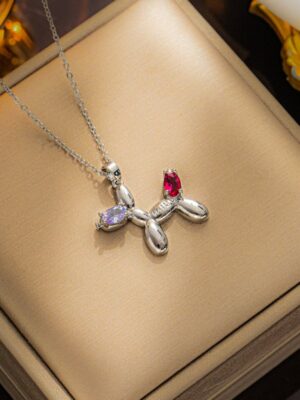 Necklace Silver Ballon Dog