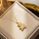 Fashion Necklace Silver Bear