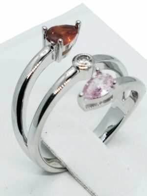 Fashion Ring Multi Drop CZ