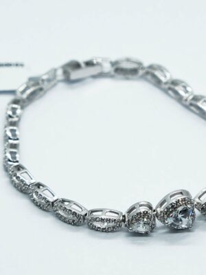 Fashion Bracelet With Heart CZ