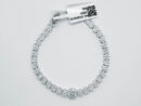 Fashion Bracelet With White CZ
