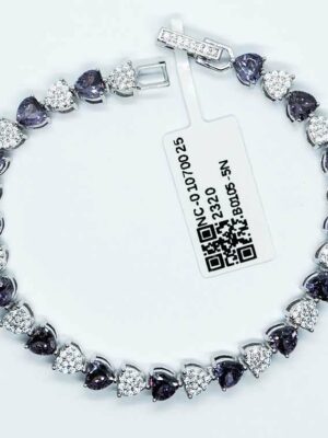 Fashion Bracelet Purple CZ