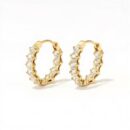 Earring Multistone Gold Plated