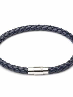 Bracelet Navy Blue Leather