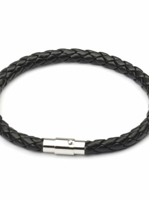 Bracelet Black Leather