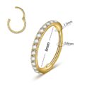 Earring Zircon Gold Plated