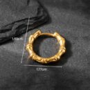Earring Bamboo Gold Plated