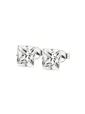 Ear Stud Square Silver