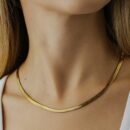 Necklace Flat Gold Plated