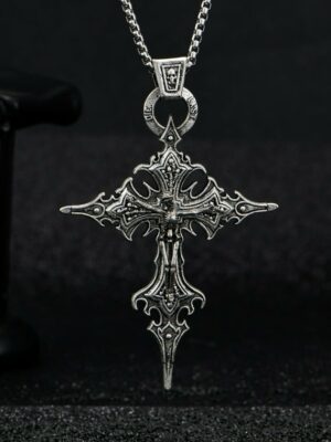Necklace Cross Gothic Design