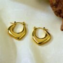 Earring Chunky Gold Plated