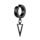 Earring Black Triangle 4x9mm