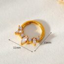 Nose Stud Ring Gold Plated