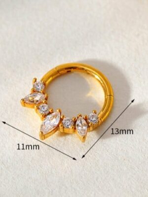 Nose Stud Ring Gold Plated