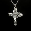 Necklace Heart Cross Design