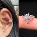 Ear Cuff Star Design Silver