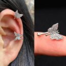 Ear Cuff Butterfly Silver