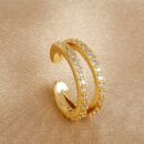 Stud C Shape Design Gold