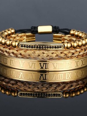 Bracelet Set 3 Piece Golden