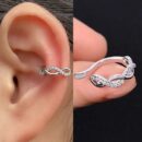 Stud Infinity Design Silver