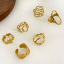 Ring Set Yellow Gold Plated