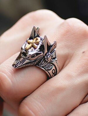 Ring Anubis Head Adjustable
