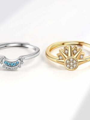 Ring Sun Moon Double Ring