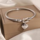Bracelet Bangle With Heart