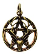 Pendant Bronze Stag Pentacle