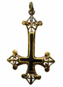 Pendant Bronze Black Cross