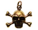 Pendant Bronze Skull And Bones