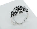 Ring Silver Double Cut Butterfly