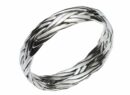 Ring Silver Woven Rope Band