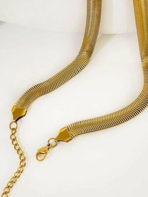 Necklace Flat Chain Gold