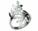 Ring Silver Double Leaf Branches