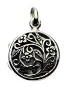 Pendant Silver Locket Circle