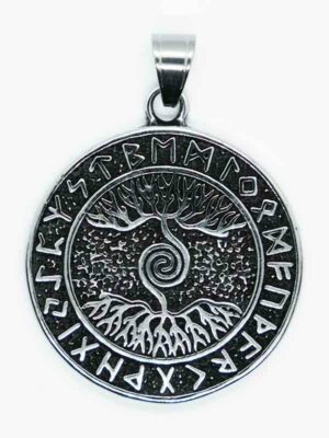 Pendant Steel TOL With Runes