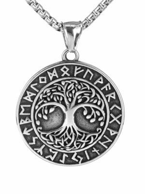 Pendant Steel TOL With Runes