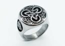 Ring Steel Triquetra Ornament