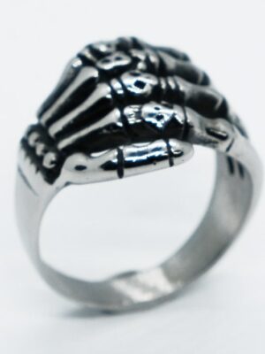 Ring Steel Skeleton Hand