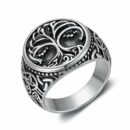 Ring Steel Tree Of Life