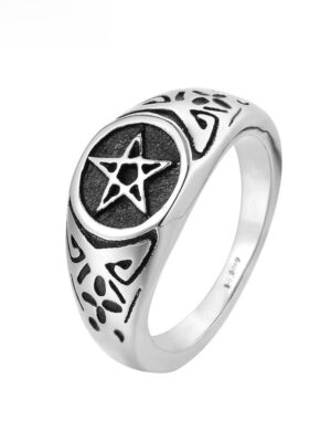 Ring Stainless Steel Pentagram