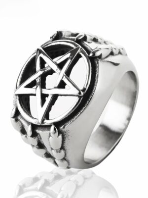 Ring Stainless Steel Pentagram