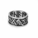 Ring Steel Viking Runes