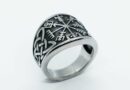 Ring Steel Viking Vegvisir